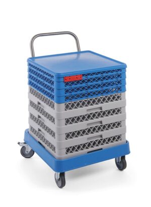 Carrello per cestelli da lavastoviglie con manico