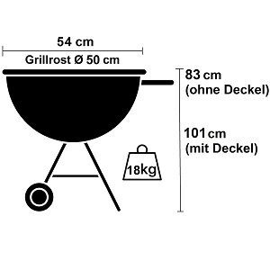 Outdoorchef Kensington 570 ULINE Barbecue a carbonella, Ø 57 cm