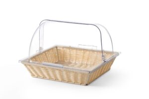 Cestino con coperchio roll top