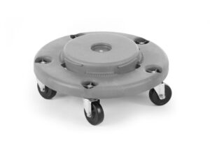Carrello per contenitore rifiuti rotondo