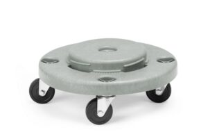 Carrello per contenitore rifiuti rotondo