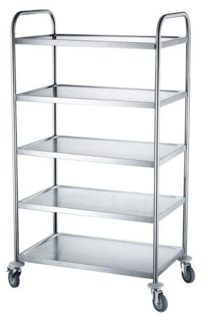 Carrello di servizio con 5 ripiani