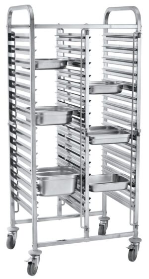 Carrello portateglie doppio - 30 x GN 1/1