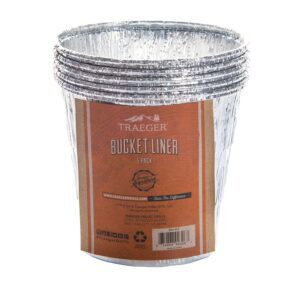 Inserto per secchiello raccogligrasso in alluminio Traeger Bucket Liner 5 pz