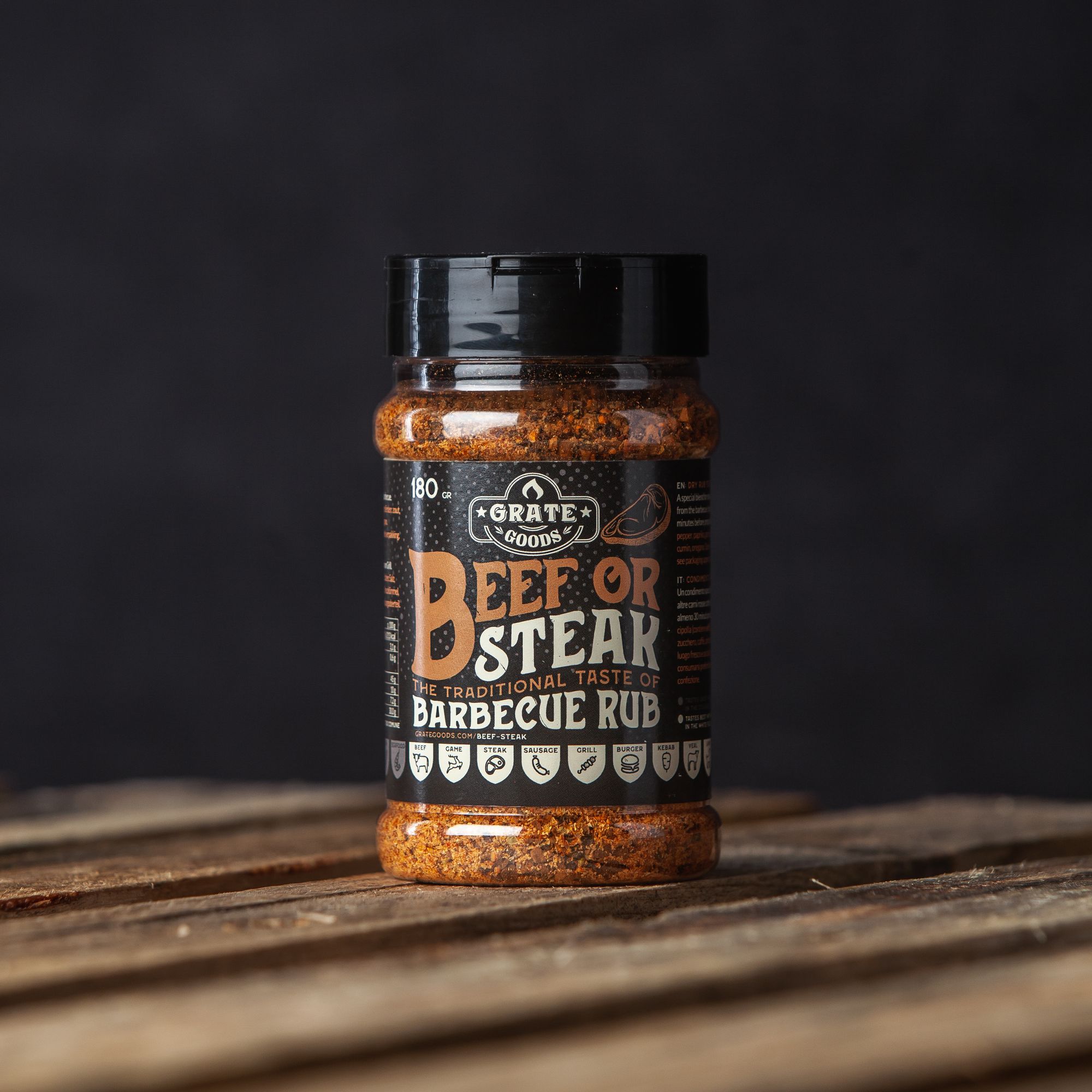 Rub Barbecue Beef or Steak al caffè per carni - 180gr