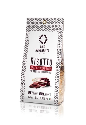 Risotto con Speck e Radicchio Rosso 250 g - Riso Margherita