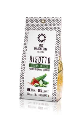 Risotto con Zucchine e Zafferano 250 g - Riso Margherita